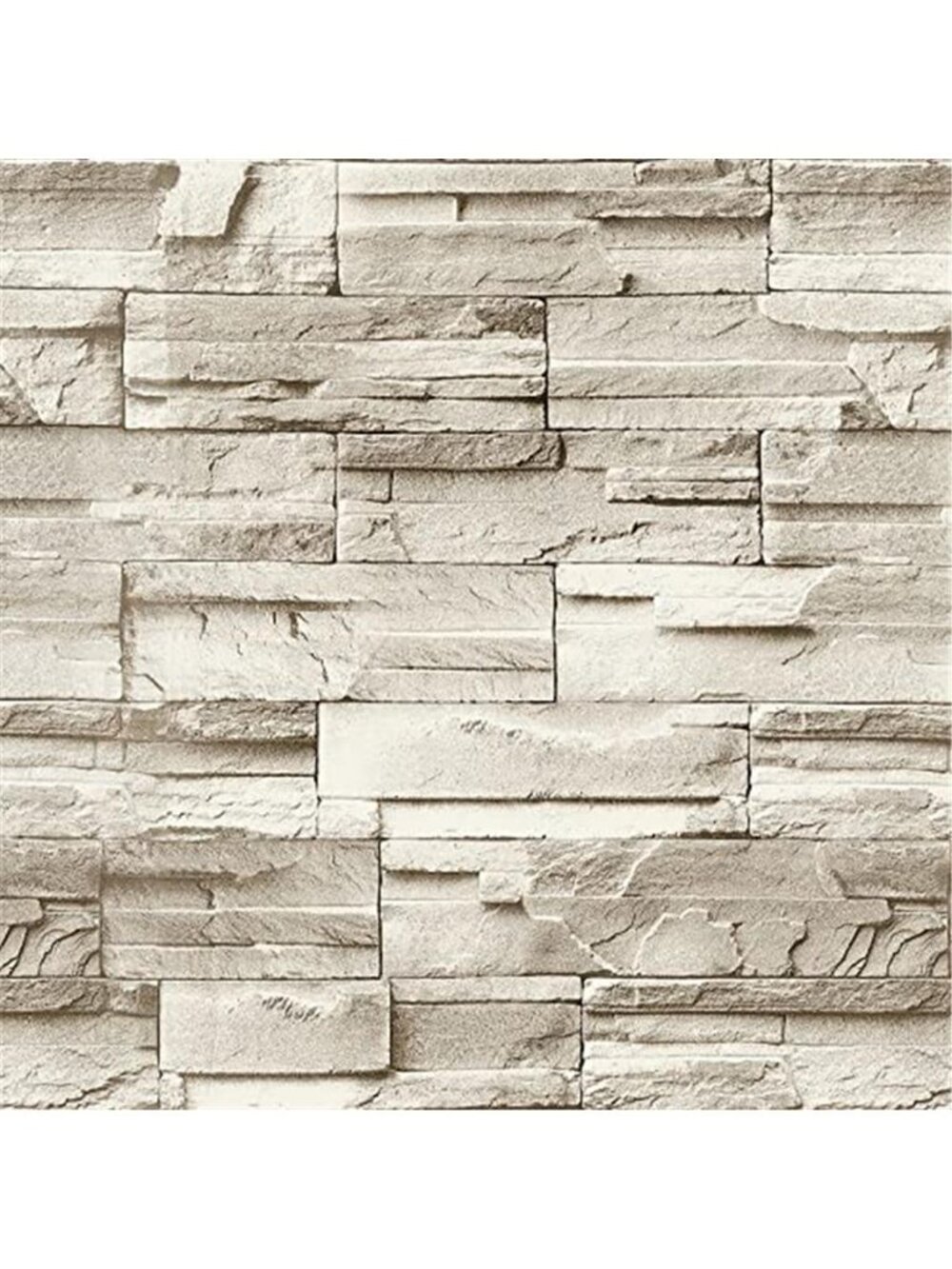 Beige Stone Peel Stick Wallpaper Faux Brick Vinyl Contact Paper Removable Roll
